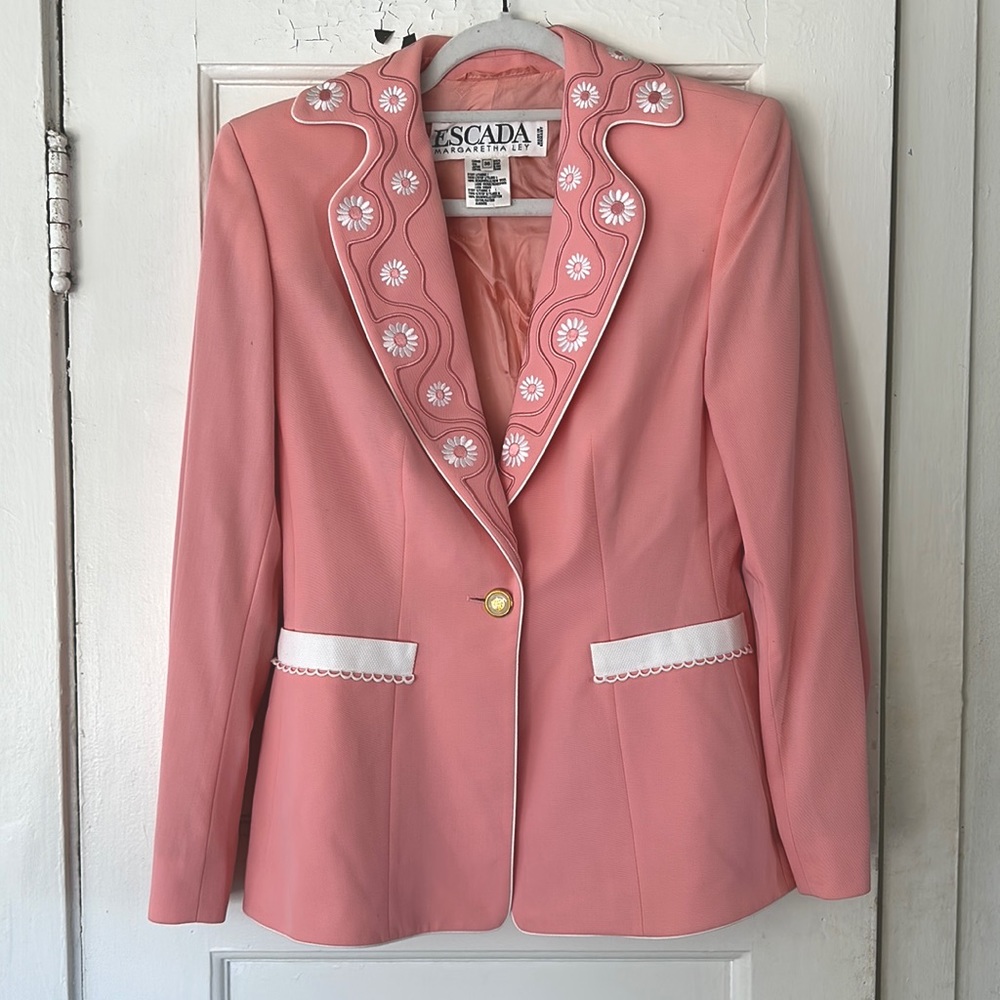 Pink Escada vintage blazer